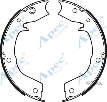 APEC BRAKING Bremžu loku kompl., Stāvbremze SHU748